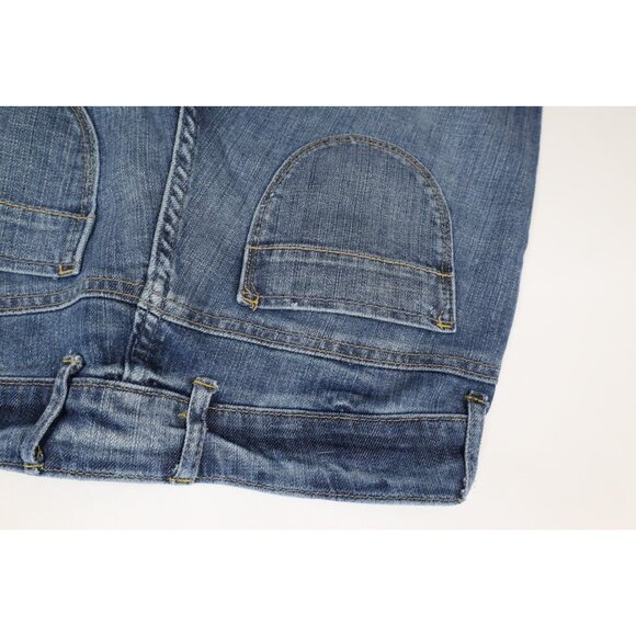 Vtg 90s Y2K American Eagle Outfitters Womens 8 Babydoll Flared Wide Leg Jeans - Picture 16 of 16